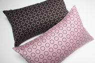 Maharam Repeat Dot Pink or Brown Pillow Jaspid studio