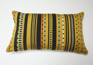 Maharam Paul Smith Point Gold and Black pillow Jaspid studio