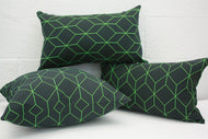 Maharam Bright Cube Lime Green Pillow Jaspid studio