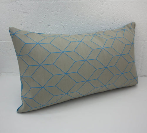 Maharam Bright Cube Aqua pillow Jaspid studio