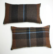 Maharam Paul Smith Exaggerated Plaid pillow Jaspid studio