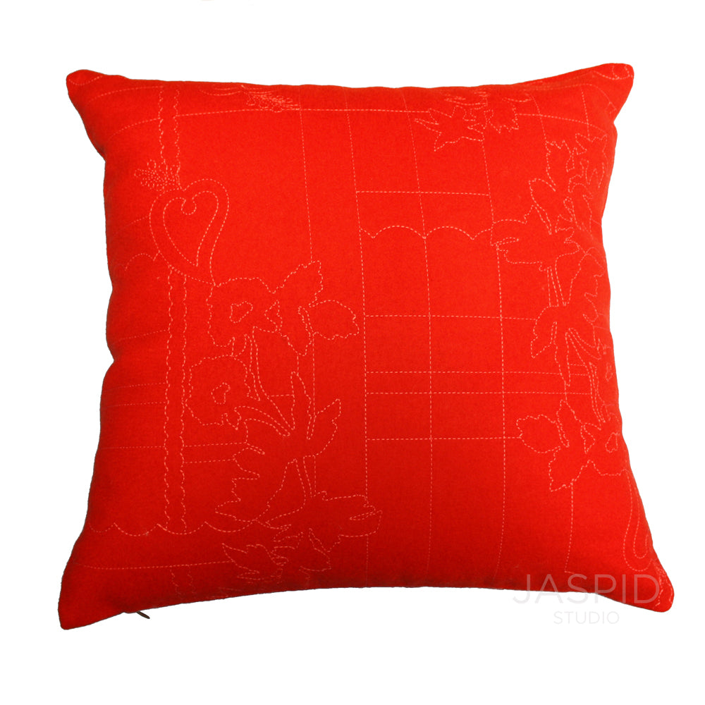 Maharam Layers Park Poppy Melon Pillow Jaspid studio